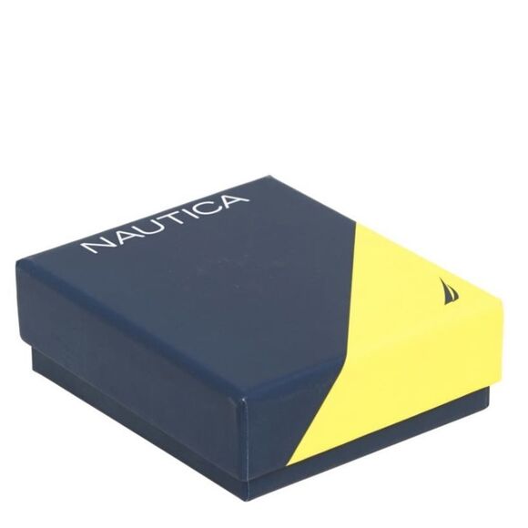 NAUTICA Tiger Eye Beaded Feather‎ Charm Bracelet, Uni Sex, Brown/Black, NWT - Picture 3 of 15